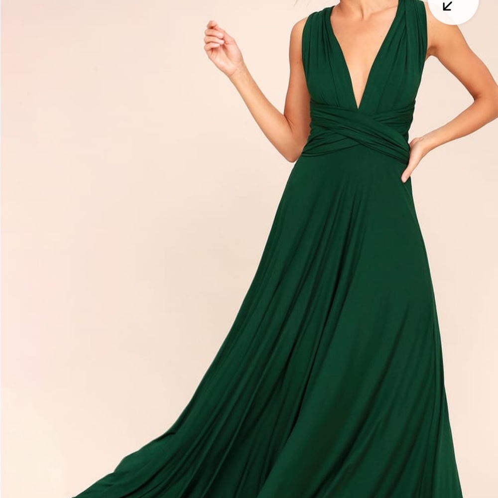Lulu’s Emerald Green Multi Way Maxi Dress